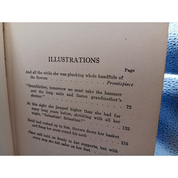 VINTAGE 1933 HEIDI HARDCOVER BOOK “COLOR ILLUSTRATION” - Picture 6 of 9